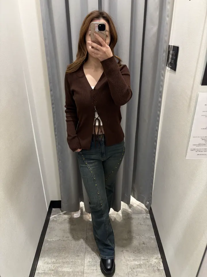 スタッズ ポイントフレア デニムパンツ 792-9440 – ANAP オンライン