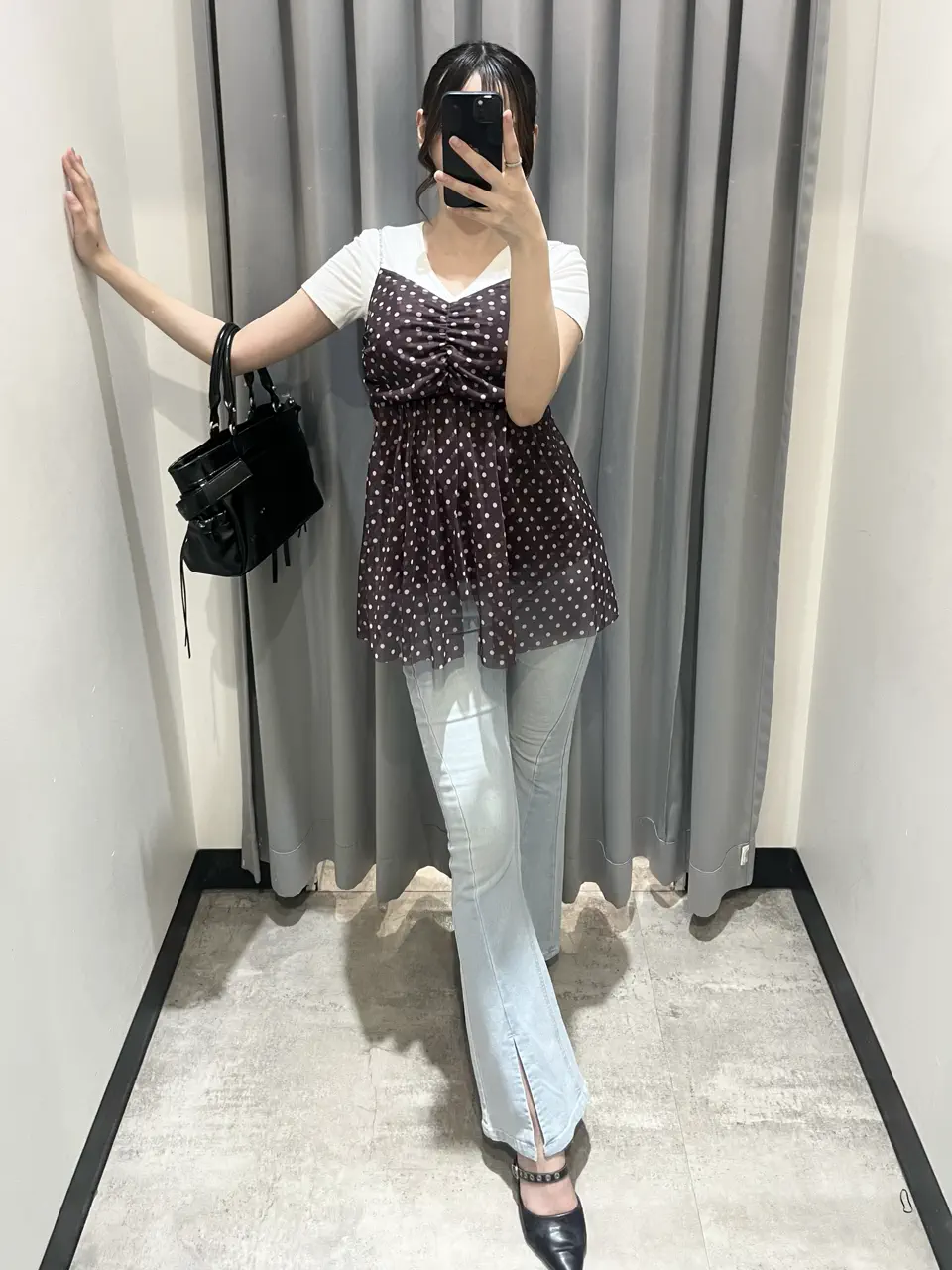 センタースリットフレアデニムパンツ 792-9543 – ANAP オンラインショップ