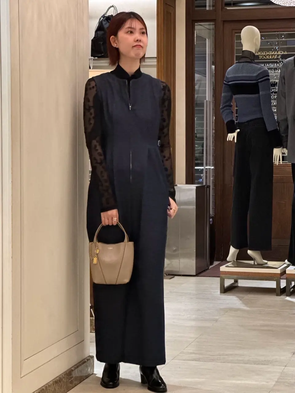 Mame Kurogouchi(マメ クロゴウチ)】 Knitted High Neck Top｜PARIGOT