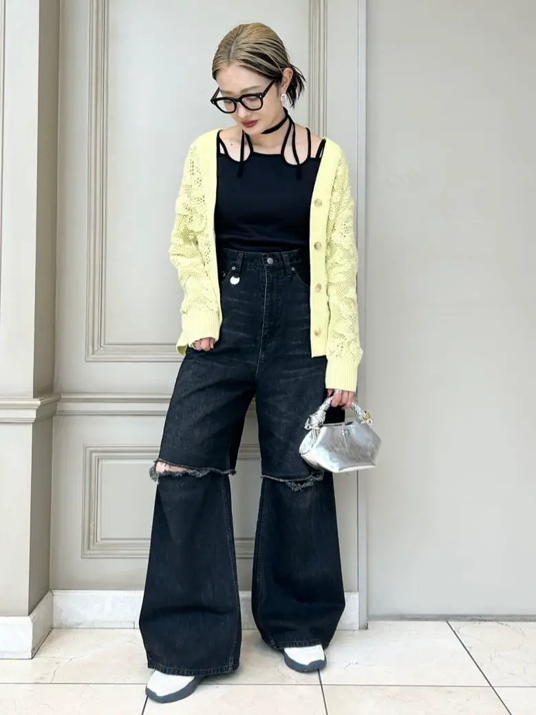 PHOTOCOPIEU(フォトコピュー)】 ORINA PUFF SHOULDER CARDIGAN PHOTOCOPIEU(フォトコピュー)】 ORINA PUFF SHOULDER CARDIGAN