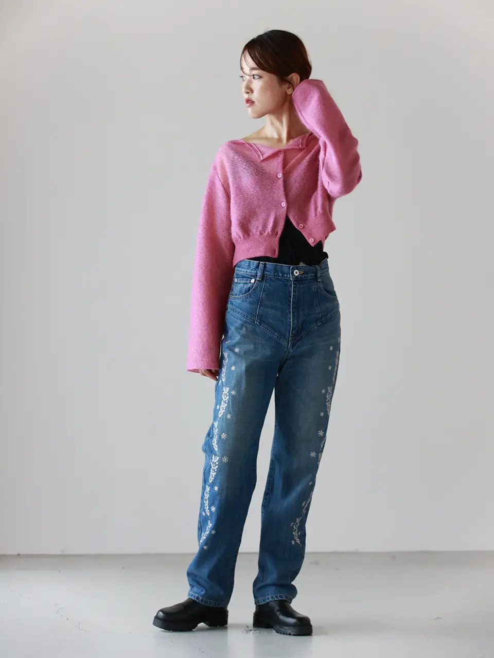 FETICO フェティコ  デニム 25SS】FETICO フェティコ /ORGANIC COTTON DENIM WIDE-LEG JEANS