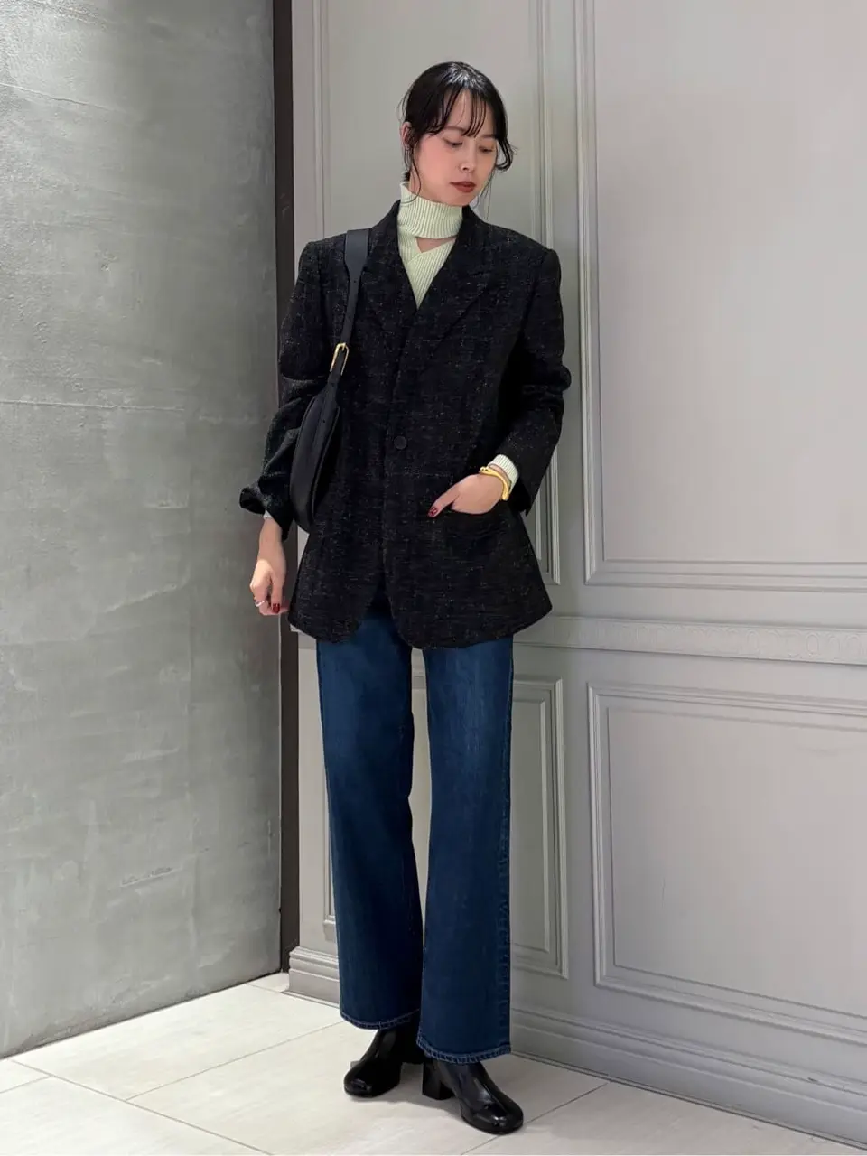 ストレートデニムのスタッフスナップ（JAPAN DENIM）