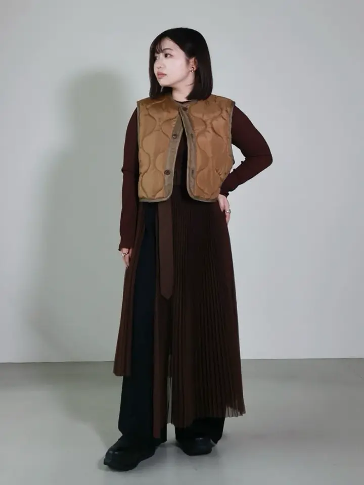 【美品】HYKE(ハイク)QUILTED CROPPED VEST HYKE ハイク QUILTED CROPPED VEST HYKE QUILTED CROPPED 【公式通販】