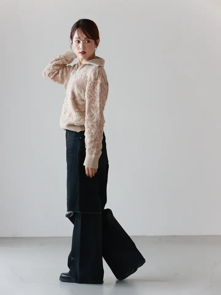 PHOTOCOPIEU(フォトコピュー)】 TATE HALF-ZIP SWEATER｜PARIGOT