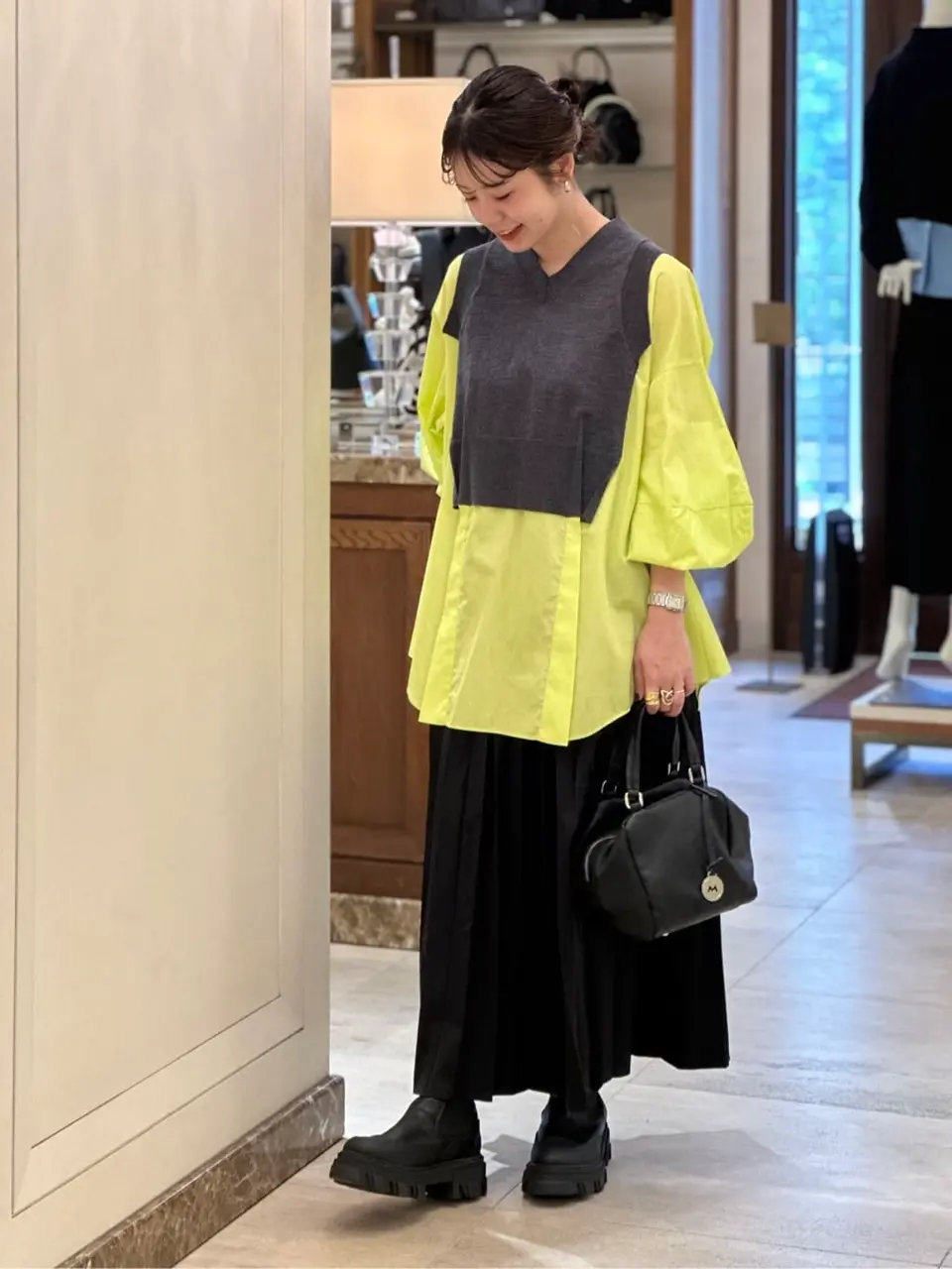 ENFOLD(エンフォルド)】 SQUARE-PLEATS SKIRT｜PARIGOT ONLINE（パリゴ