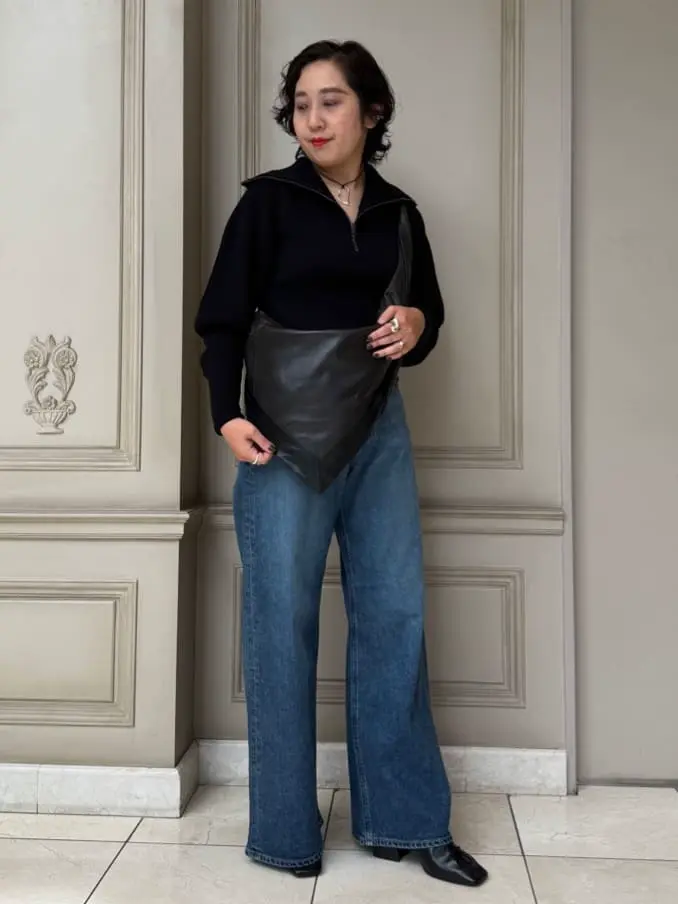 LEMAIRE(ルメール)】 SMALL SCARF EXTENDED HANDLE BAG IN LEATHER