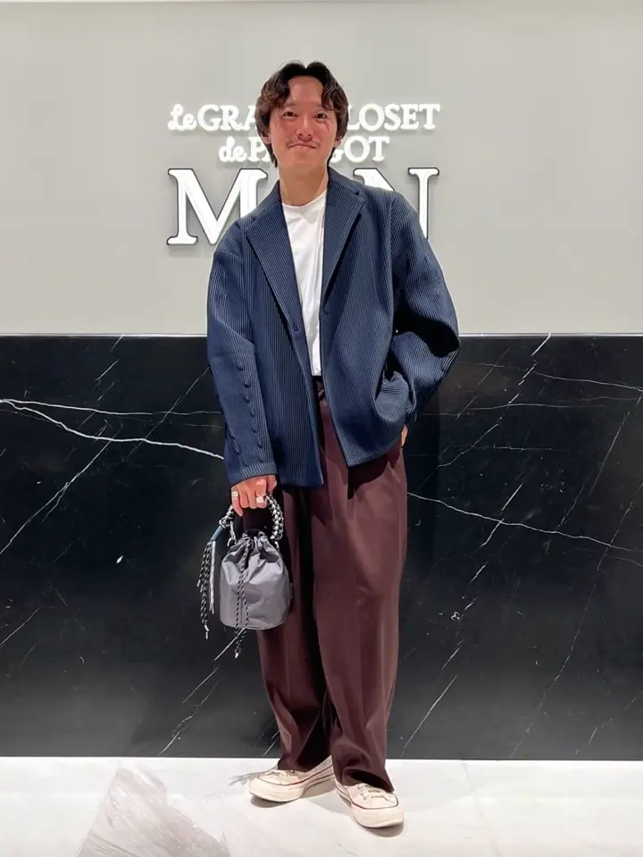 MARKAWARE(マーカウェア)】 Double Pleated Classic Wide Trousers