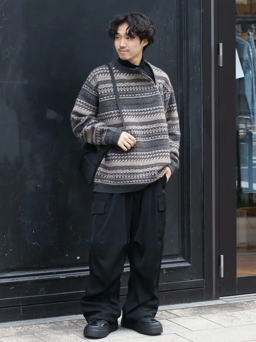 08sircus(08サーカス)】 Light twill parachute zip pants