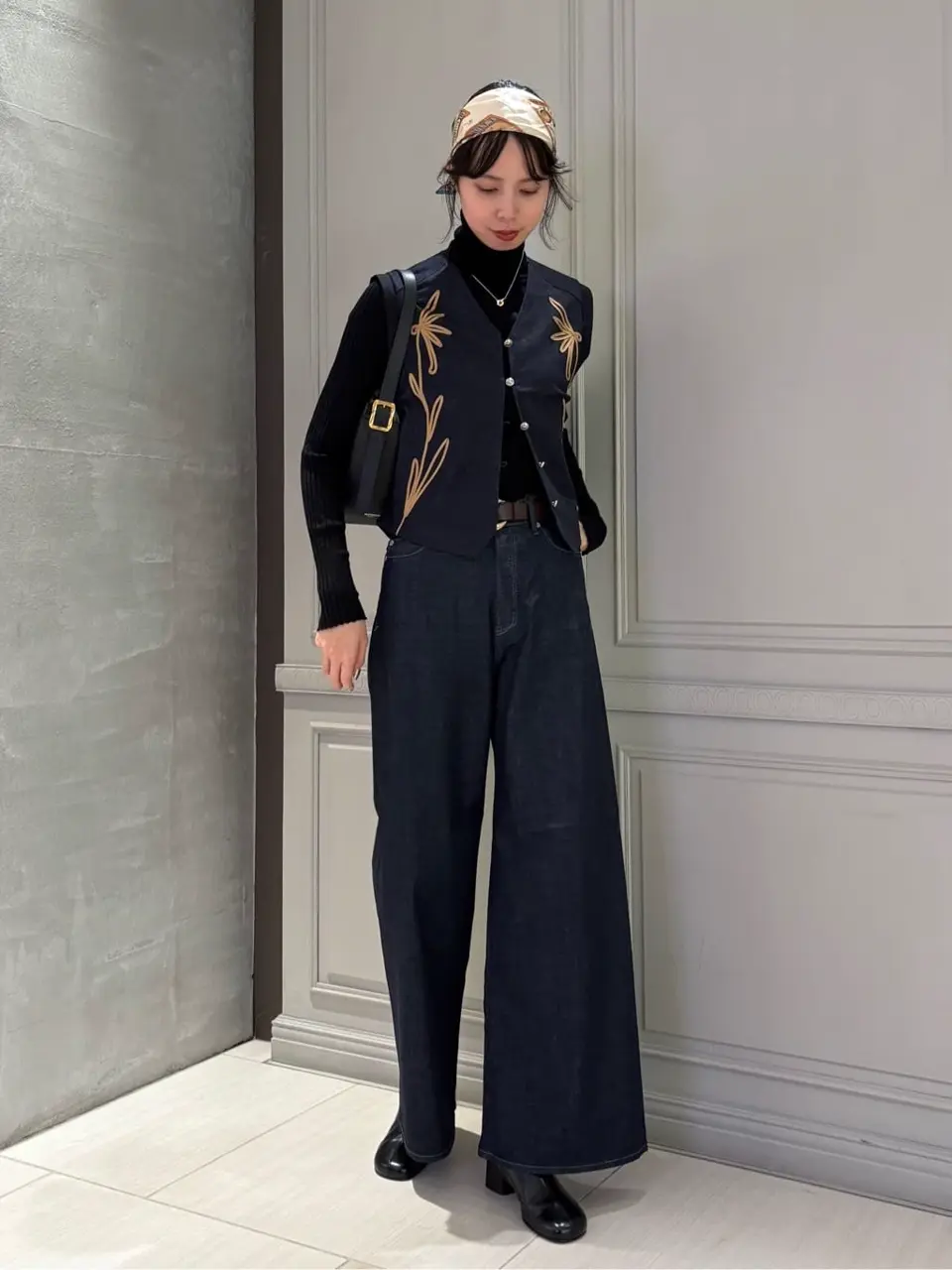 MAISON BOINET(メゾンボワネ)】 ゴールドバックルレザーベルト