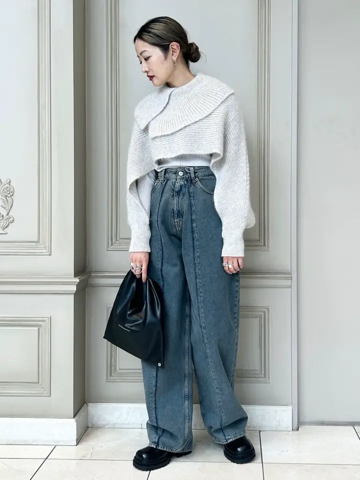 MM6 ワイドデニム　コーティング　加工　ラメ MM6 ワイドデニム コーティング 加工 ラメ 2025年最新】mm6 ワイド