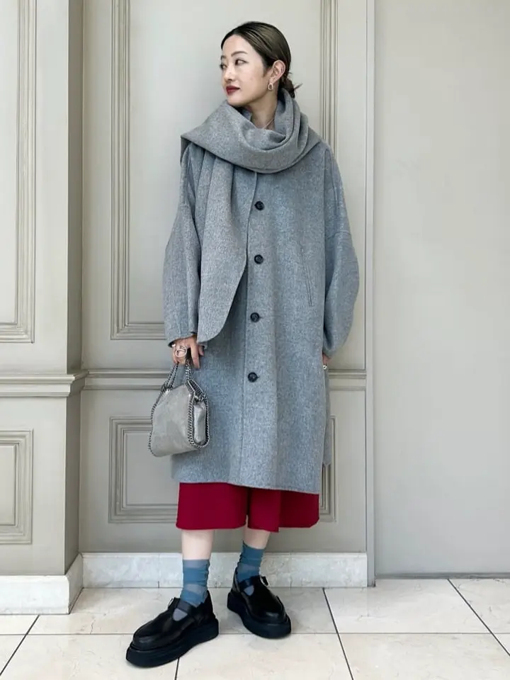 near.nippon(ニアーニッポン)】 ストール付ケープコート｜PARIGOT