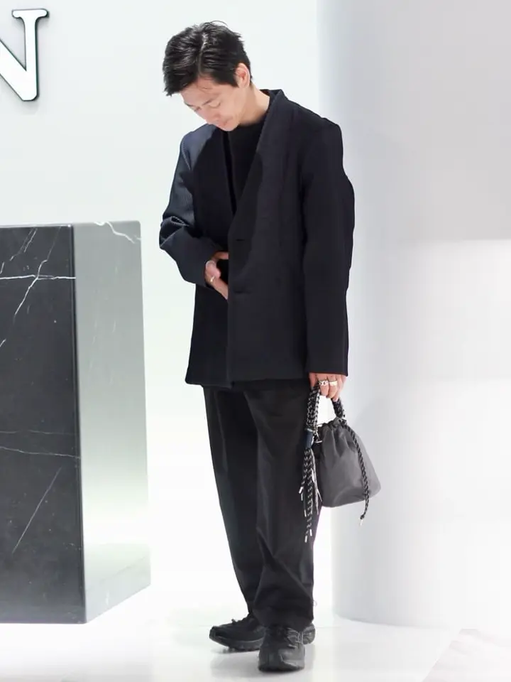 CFCL(シーエフシーエル)】 GARTER MOCKNECK SHORT SLEEVE TEE SHIRT