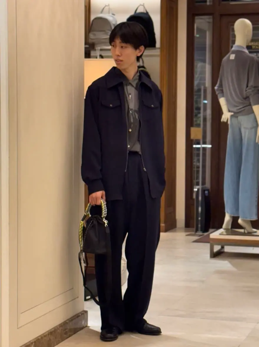 RAINMAKER(レインメーカー)】 MELANGE TWILL WIDE TROUSERS｜PARIGOT