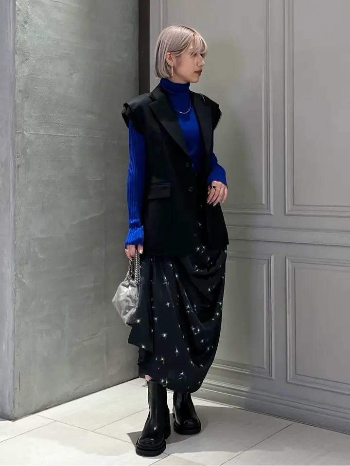 TELMA(テルマ)】 PRINTED DRAPE SKIRT｜PARIGOT ONLINE（パリゴ