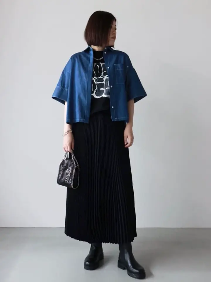 HYKE(ハイク)】 TAFFETA PLEATED SKIRT｜PARIGOT ONLINE（パリゴ
