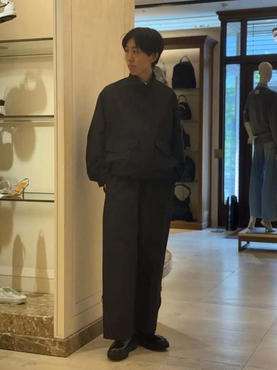 marka(マーカ)】 WOOL SILK HIGH COUNT TYPEWRITER FLIGHT JACKET