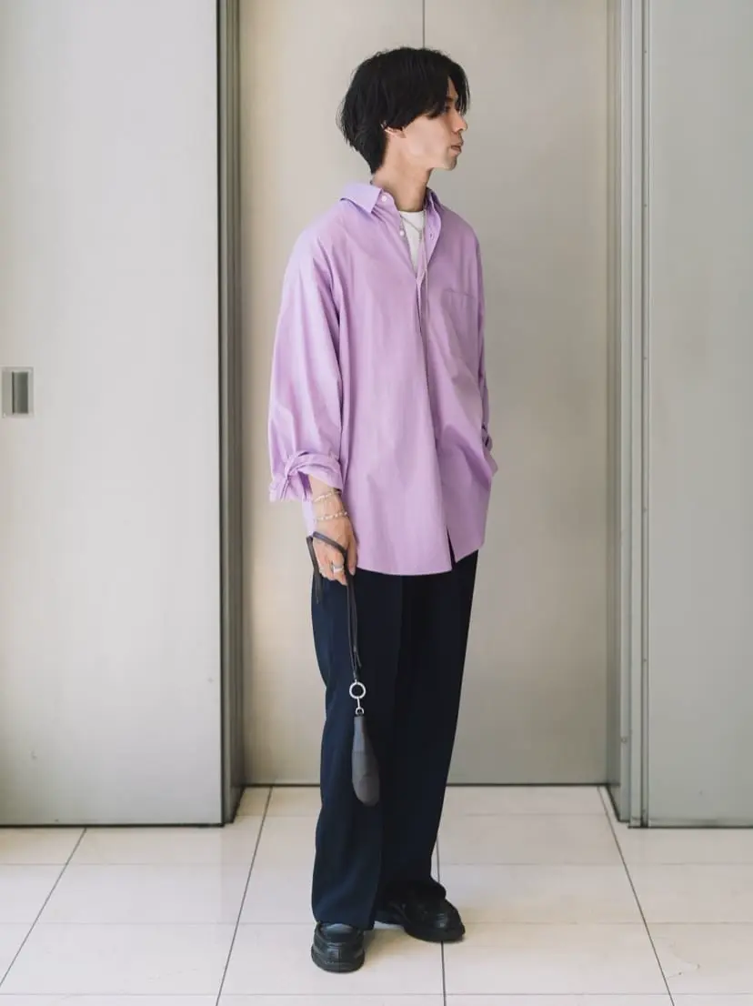 RAINMAKER(レインメーカー)】 MELANGE TWILL WIDE TROUSERS｜PARIGOT