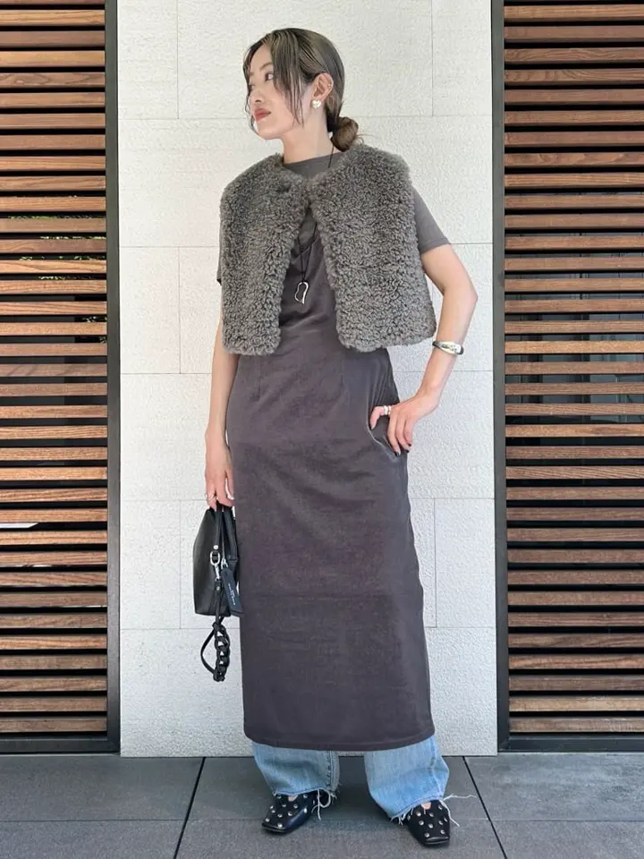 PHEENY / フィーニー キャミソール Cotton shirring camisole