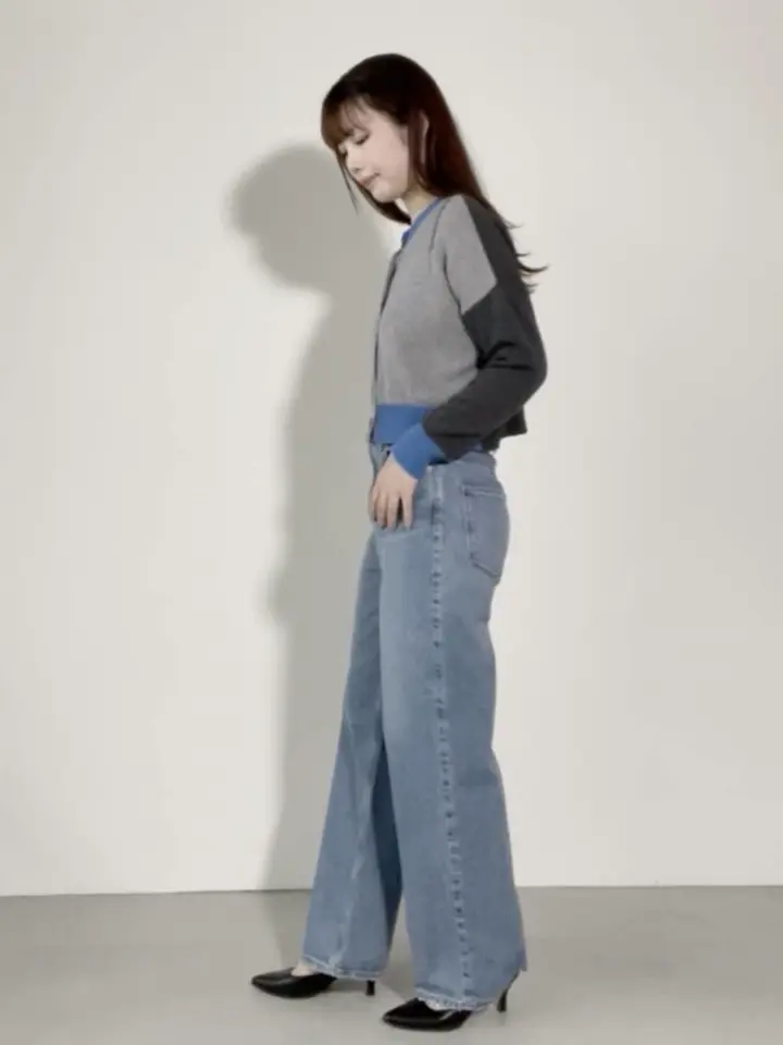 MARNI マルニ カラーブロック ニット カーディガン レディース CDMD0336Q0 ブルー MARNI（マルニ） カラーブロック ニット カーディガン レディース