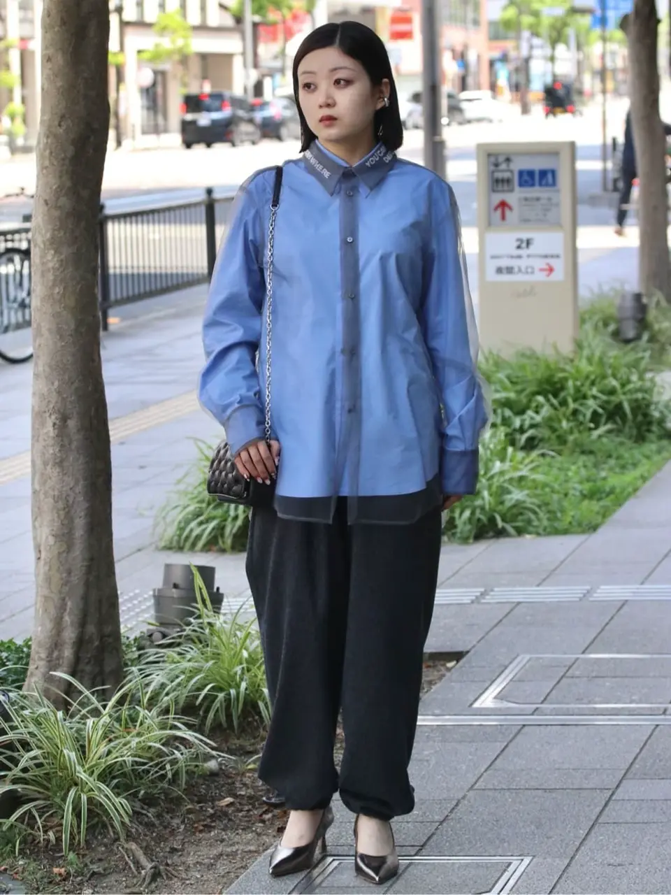 Chika Kisada(チカ キサダ)】 PARIGOT別注 刺繍チュールカバーシャツ Chika Kisada(チカ キサダ)】 PARIGOT別注 刺繍チュールカバーシャツ