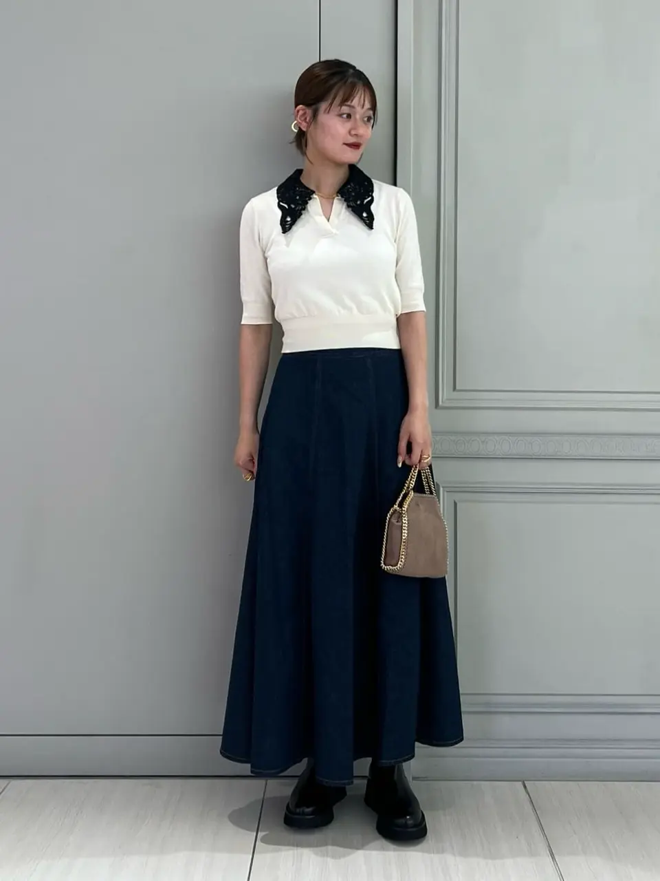JAPAN DENIM(ジャパンデニム)】 LONG FLARE SKIRT｜PARIGOT ONLINE