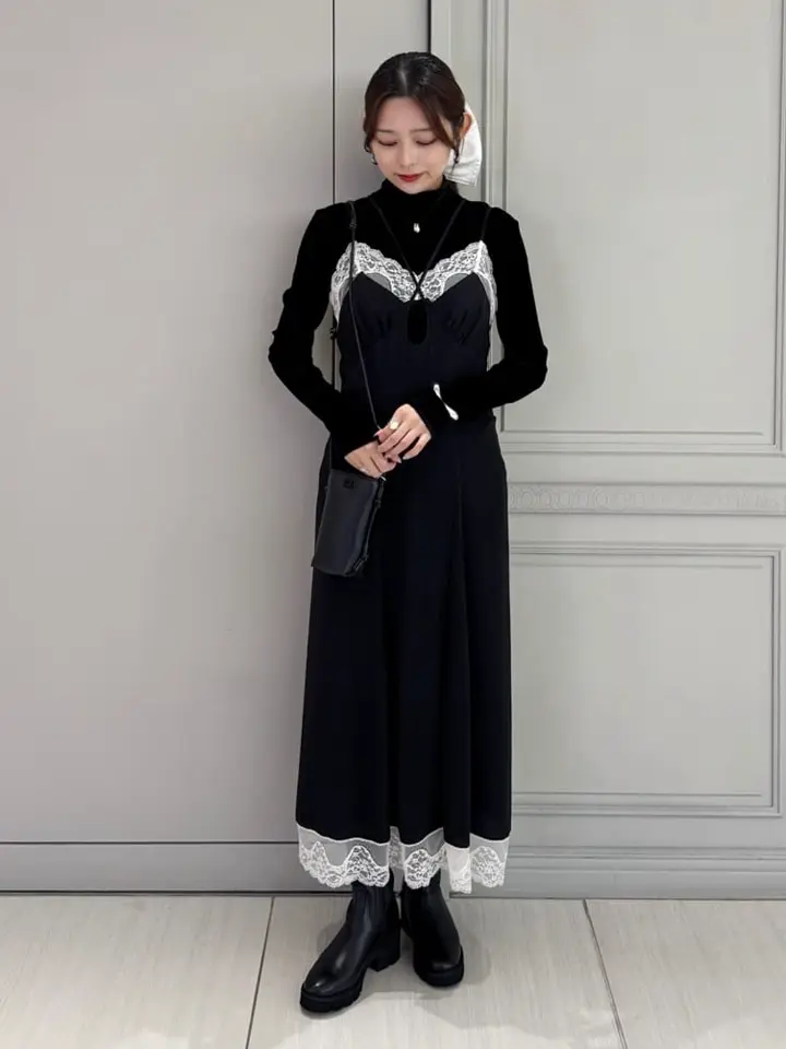 ワンピース FETICO CREPE SLIP DRESS 36 レディース】Crepe slip dress | FETICO(フェティコ) / ワンピース