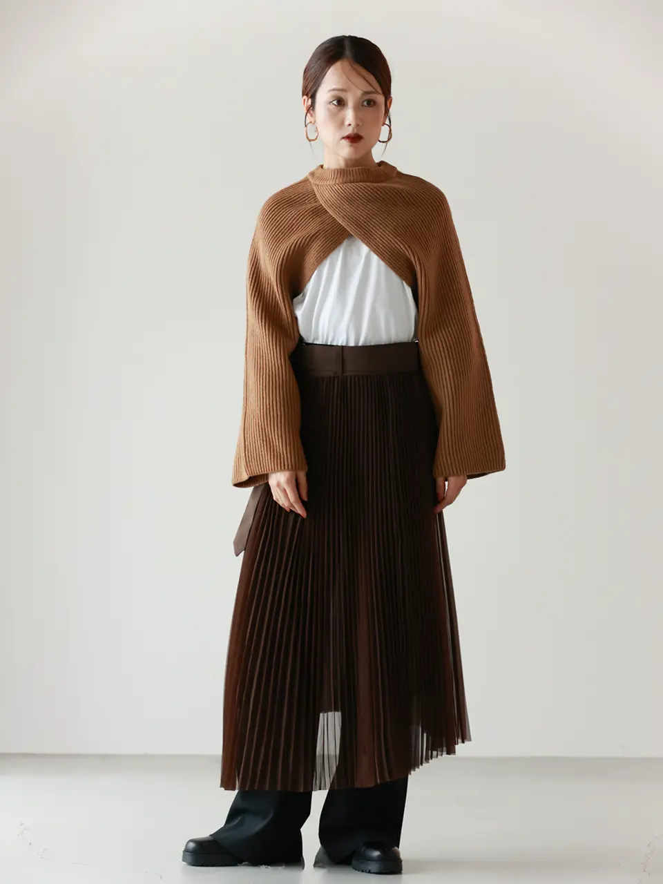 HYKE(ハイク)】 RIBBED KNIT WOOL SHRUG｜PARIGOT ONLINE（パリゴ