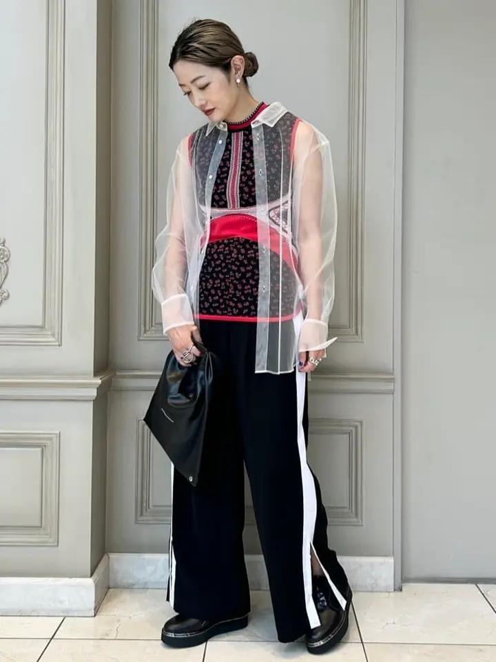 ENFOLD(エンフォルド)】 SHIRT-LAYERED WIDE-PANTS｜PARIGOT ONLINE