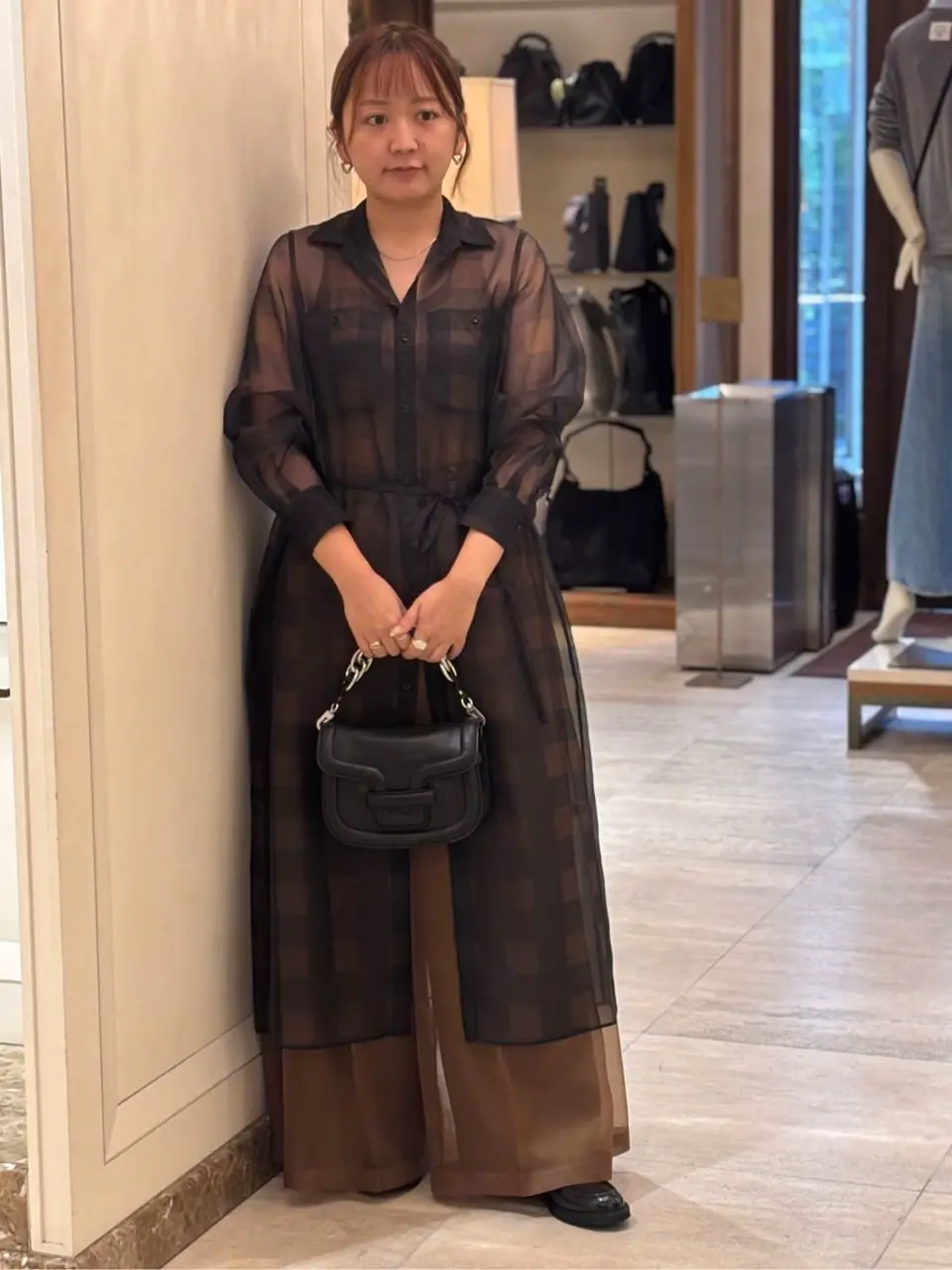 HYKE(ハイク)】 SHEER PLAID DRESS｜PARIGOT ONLINE（パリゴオンライン）