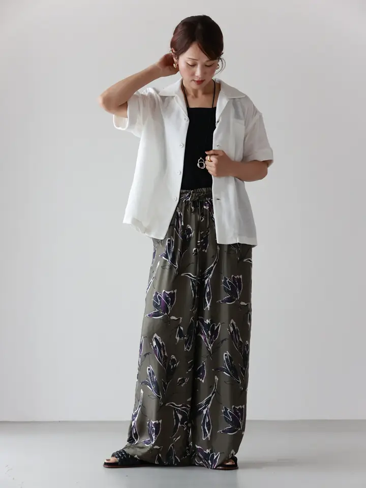 SACRA(サクラ)】 AUTUMN FLORA WIDE PANTS｜PARIGOT ONLINE（パリゴ