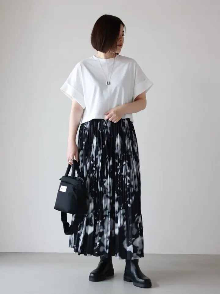 08sircus(08サーカス)】 Bokashi print pleated skirt｜PARIGOT ONLINE