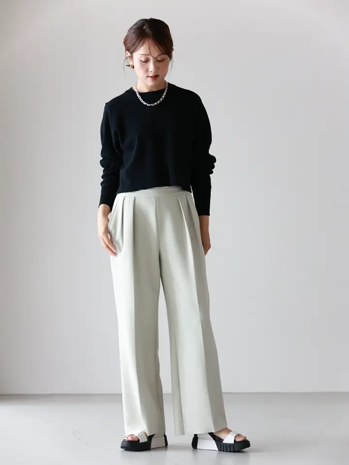 【新品未使用】HYKE サーマルプルオーバー　カットソー　ホワイト 1 HYKE(ハイク)】 THERMAL CROPPED SHIRT｜PARIGOT ONLINE（パリゴ