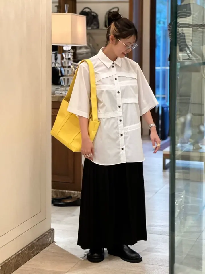 ENFOLD(エンフォルド)】 SQUARE-PLEATS SKIRT｜PARIGOT ONLINE