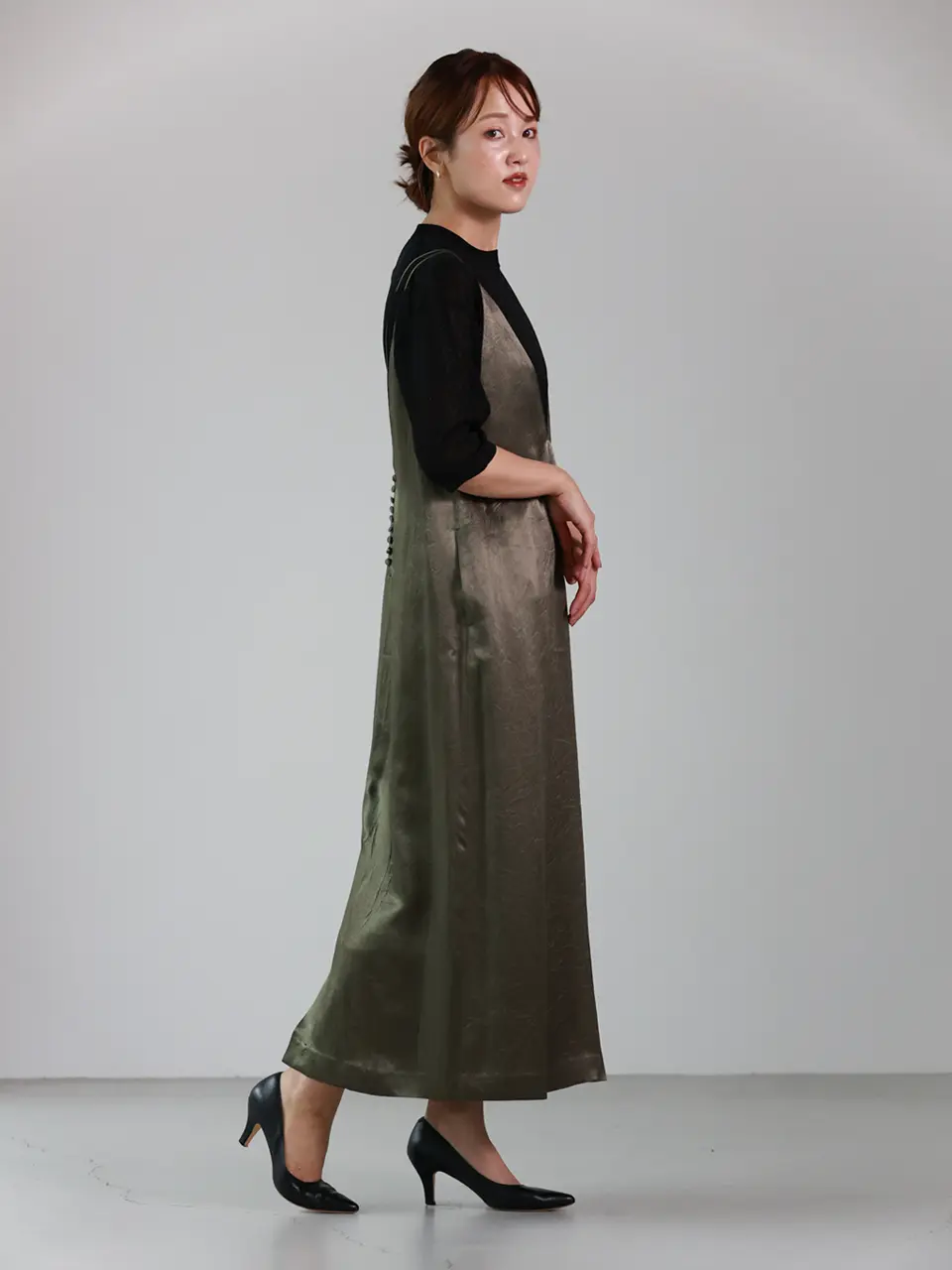 SACRA(サクラ)】 ACETATE SATIN CAMI ONE PIECE｜PARIGOT ONLINE