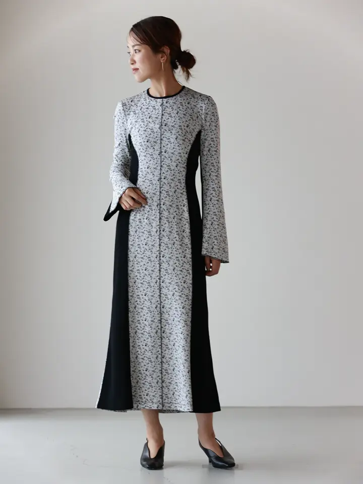 Mame Kurogouchi(マメ クロゴウチ)】Floral Jacquard Fraise Stitch