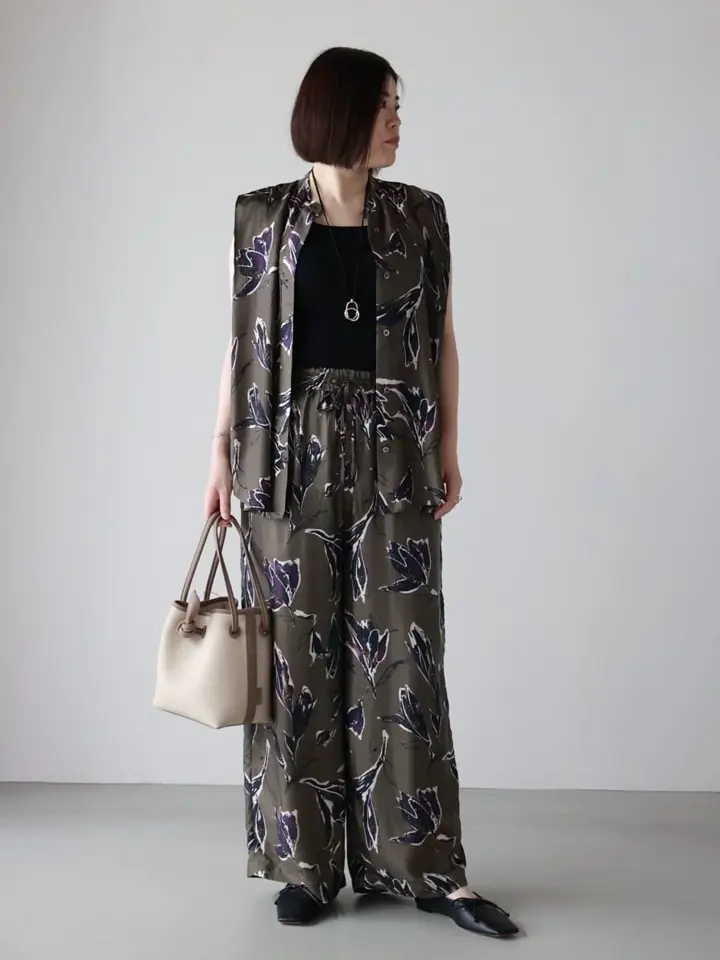 SACRA(サクラ)】 AUTUMN FLORA WIDE PANTS｜PARIGOT ONLINE（パリゴ