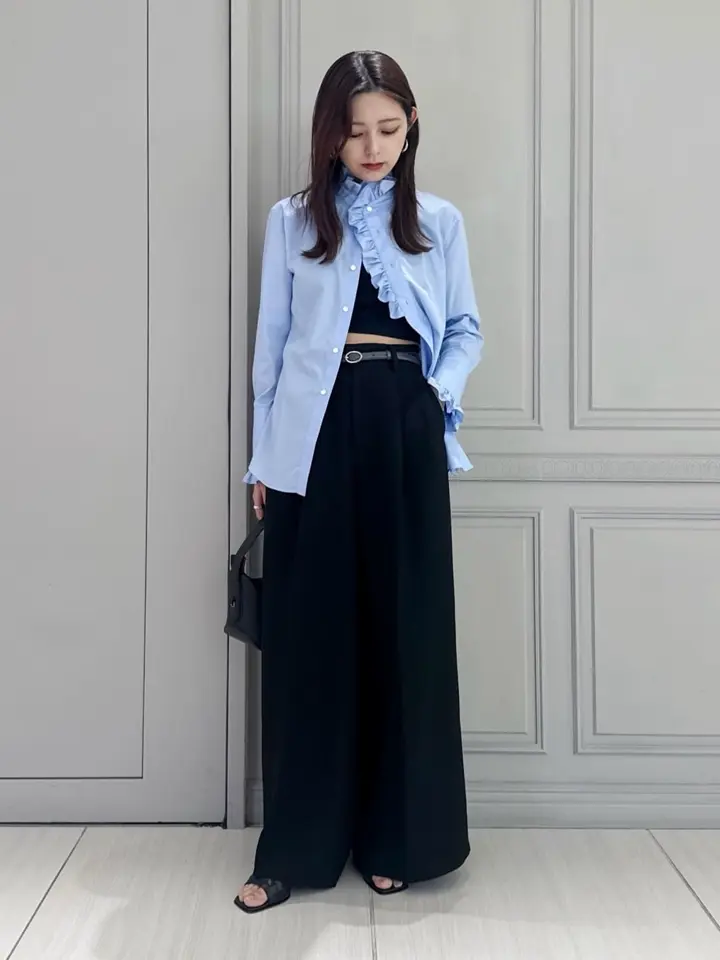 HYKE(ハイク)】 OXFORD WIDE LEG PANTS｜PARIGOT ONLINE（パリゴ