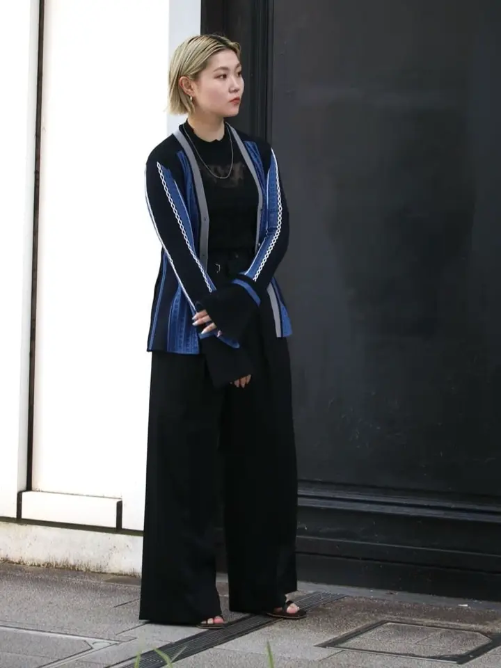 Mame Kurogouchi(マメ クロゴウチ)】 Knitted Crew Neck Top｜PARIGOT