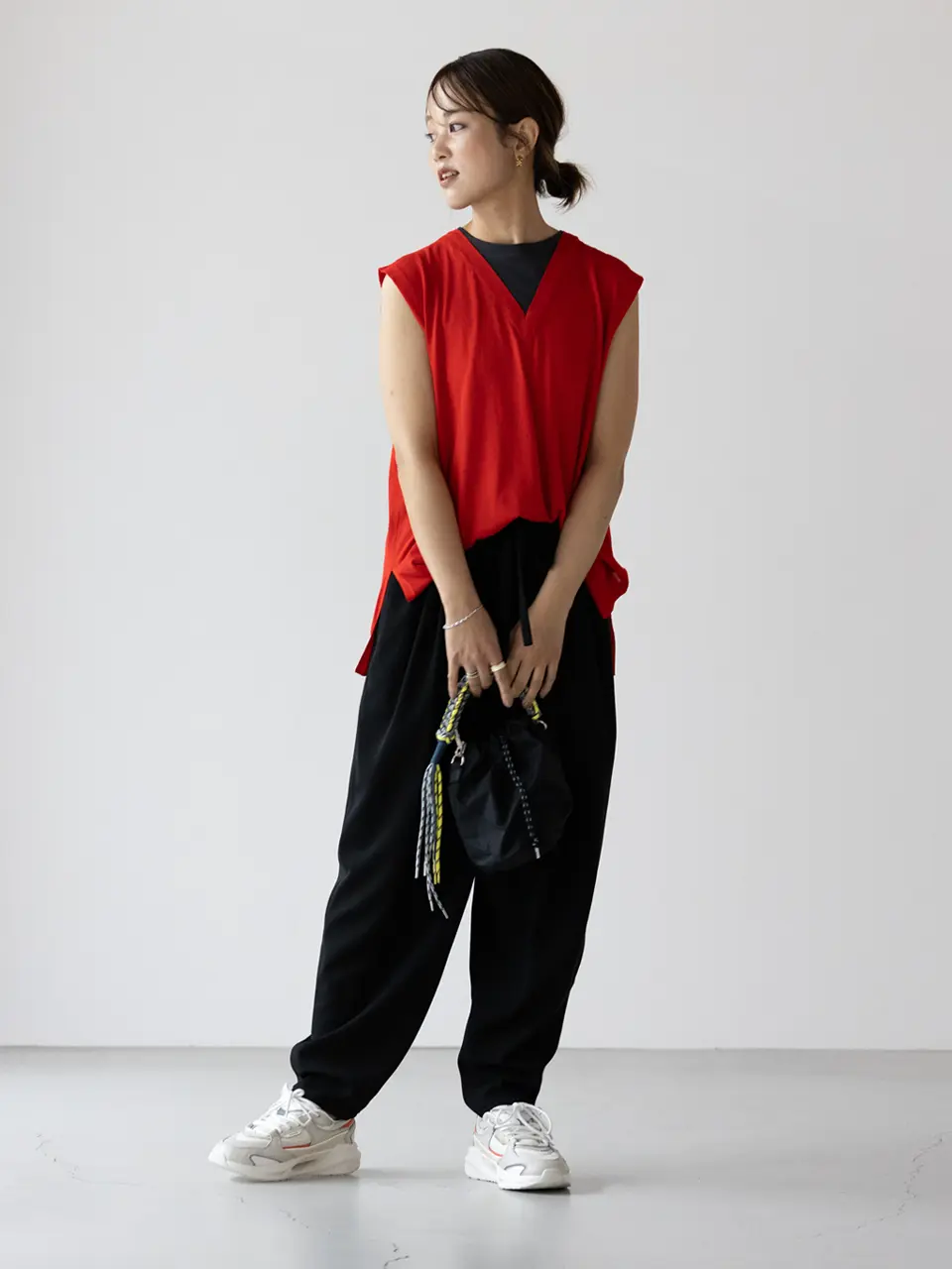 ENFOLD(エンフォルド)】 MANY-TUCK COCOON-PANTS｜PARIGOT