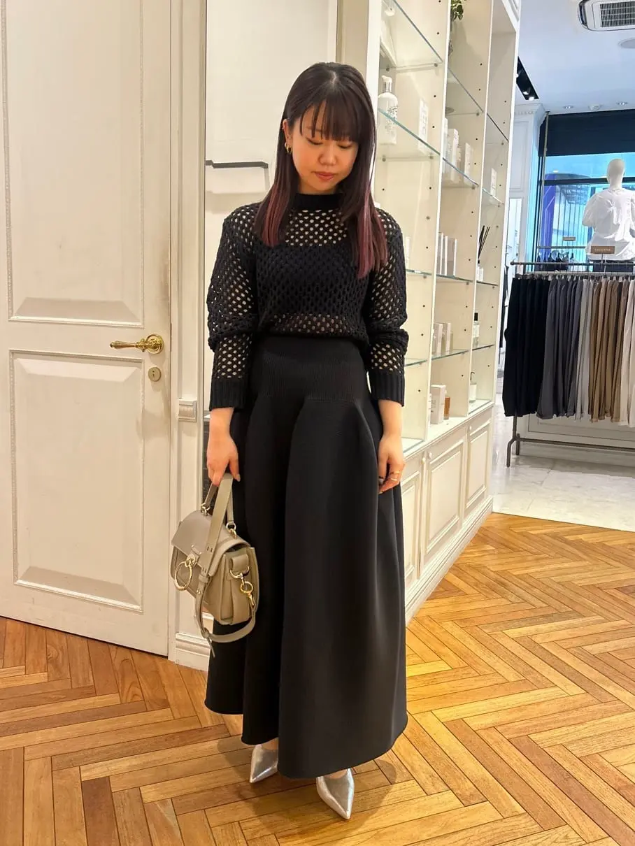 中古美品　CFCL 23AW POTTERY SKIRT　3　イエロー cfcl フレアスカート 黄色水色 cfcl フレアスカート 黄色水色 CFCL