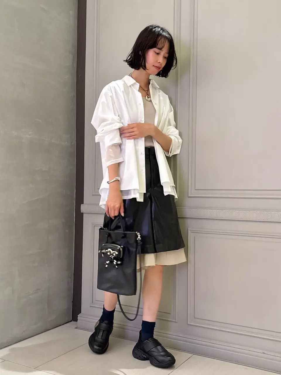 靴 AMBER for HARUNOBUMURATA (Black) 23 AMBER FOR HARUNOBUMURATA - BLACK