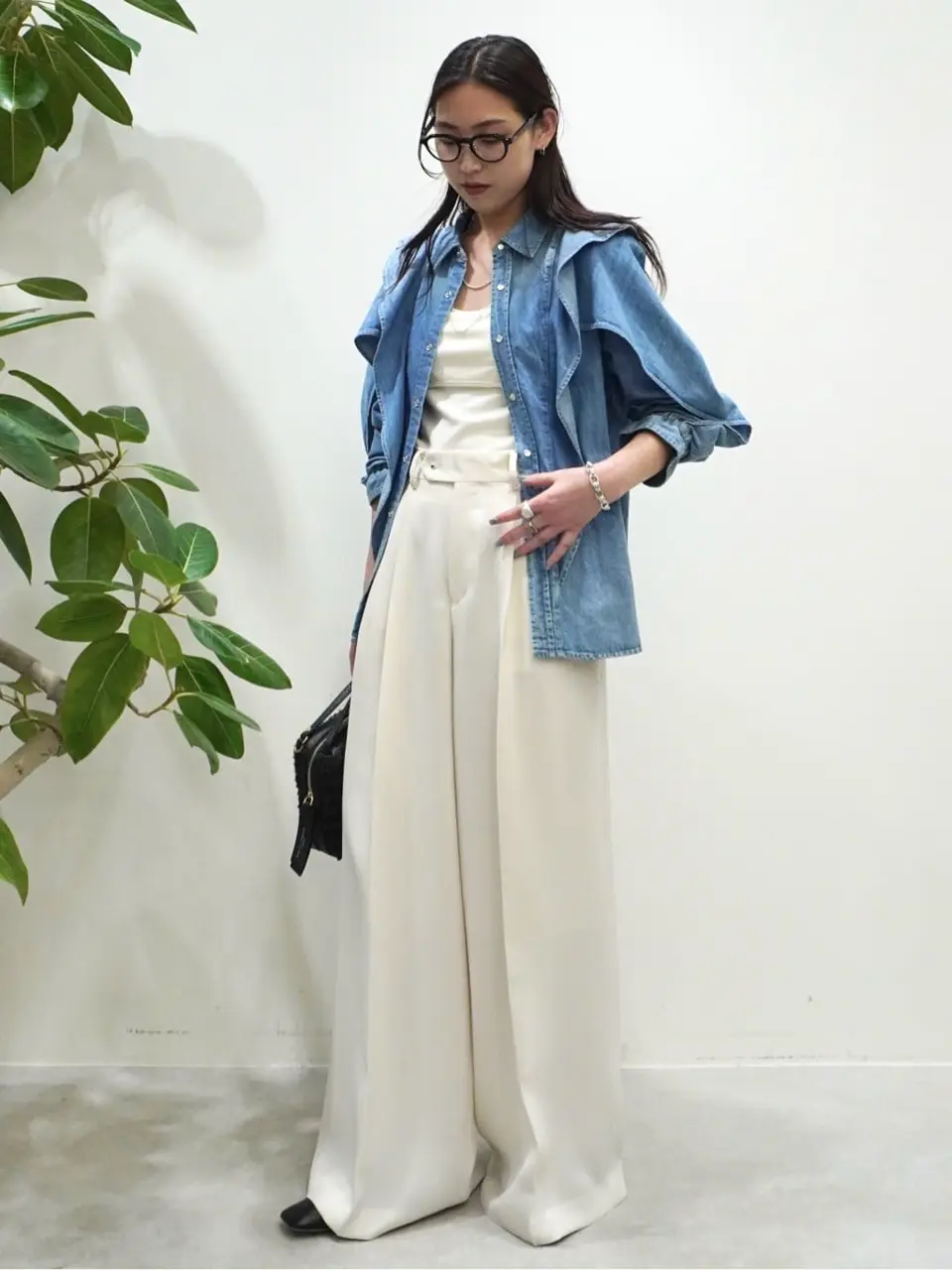 HYKE(ハイク)】 OXFORD WIDE LEG PANTS｜PARIGOT ONLINE（パリゴ
