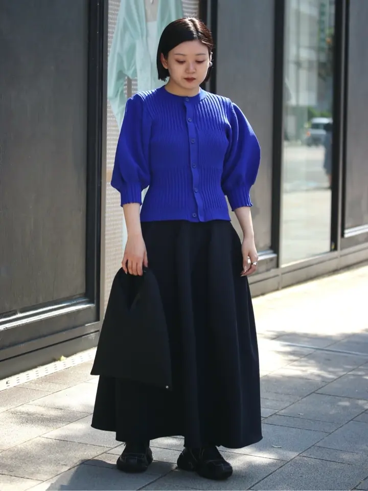 シーエフシーエル ポッタリー フレア ロング スカート 1 ブラック シーエフシーエル CFCL POTTERY SKIRT ポッタリー フレア ロング