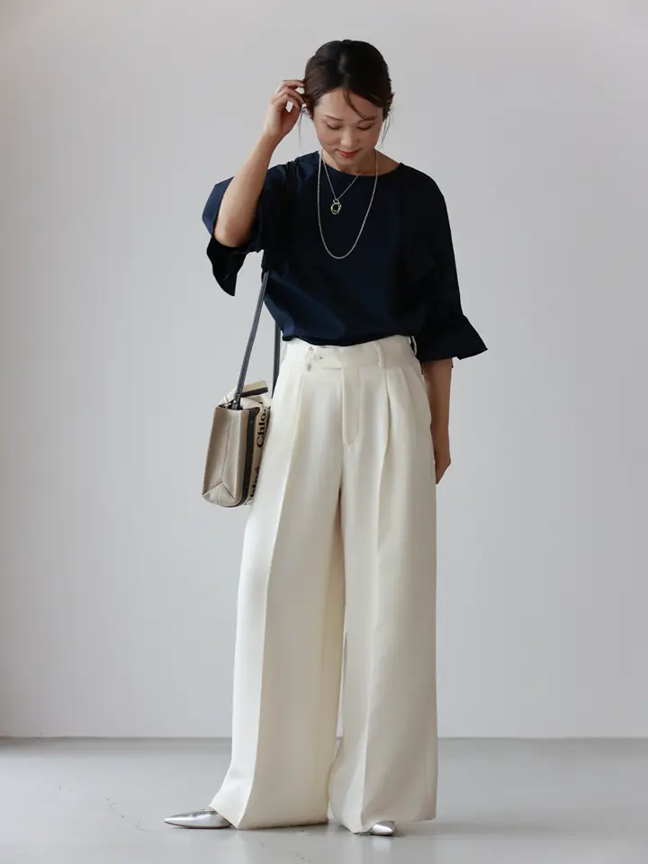 HYKE(ハイク)】 OXFORD WIDE LEG PANTS｜PARIGOT ONLINE（パリゴ