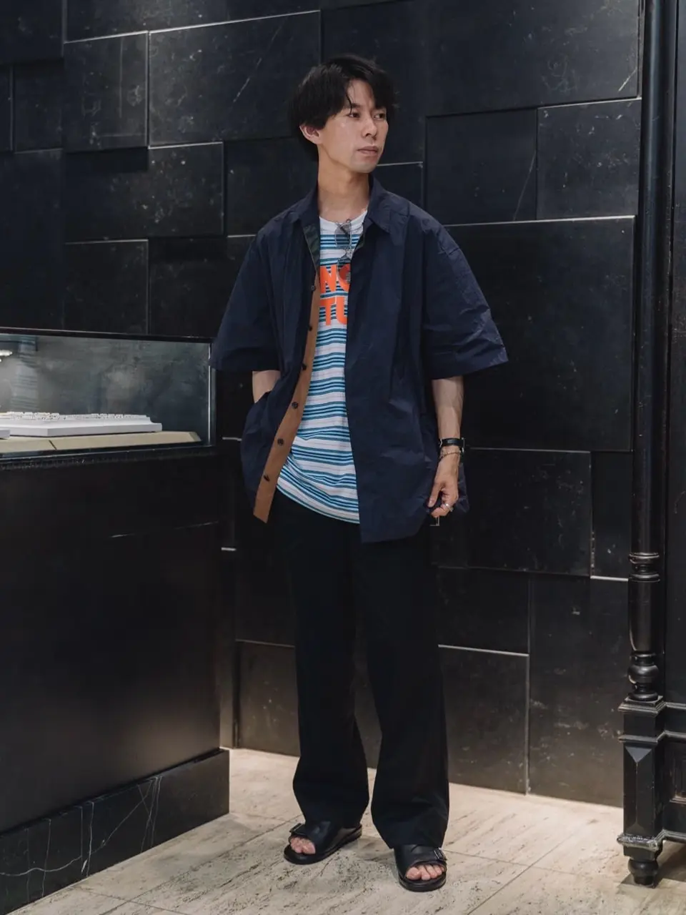 【kolor BEACON】メンズ　デニムシャツ 半袖 kolor BEACON(カラービーコン)】 T-Shirt｜PARIGOT ONLINE（パリゴ