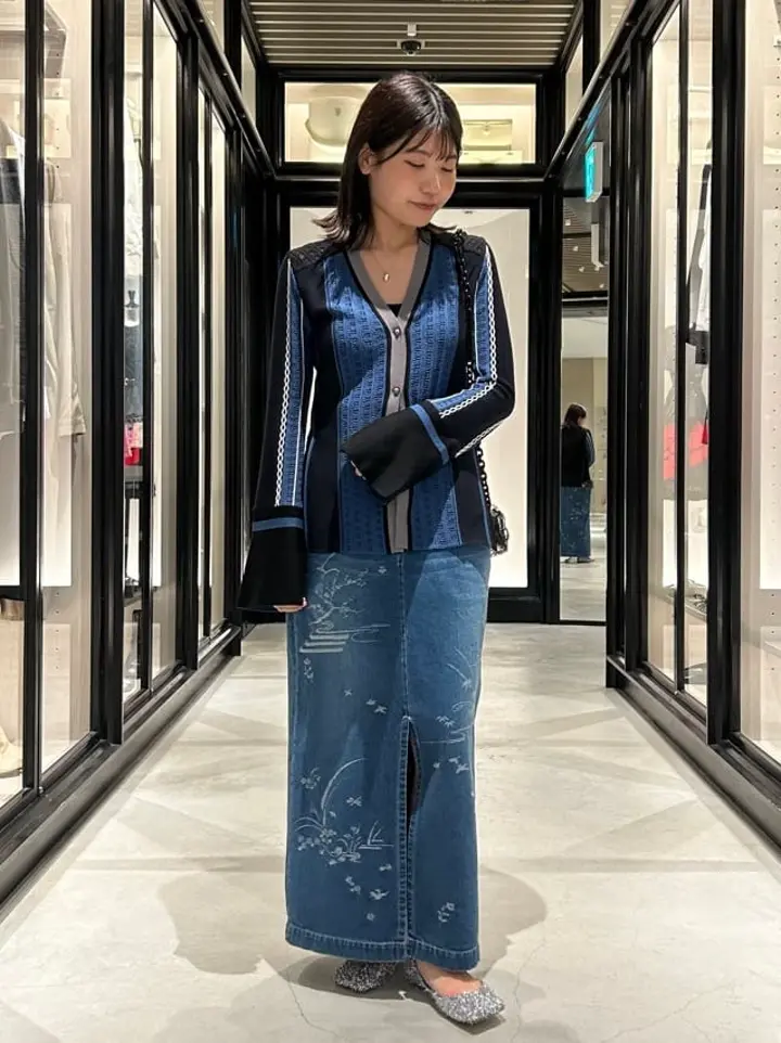 Mame Kurogouchi(マメ クロゴウチ)】 Nature Pattern Jacquard Denim