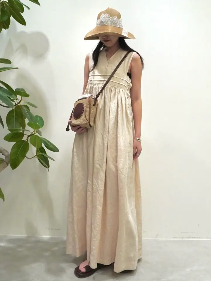 HYKE(ハイク)】 LINEN MAXI DRESS｜PARIGOT ONLINE（パリゴオンライン）