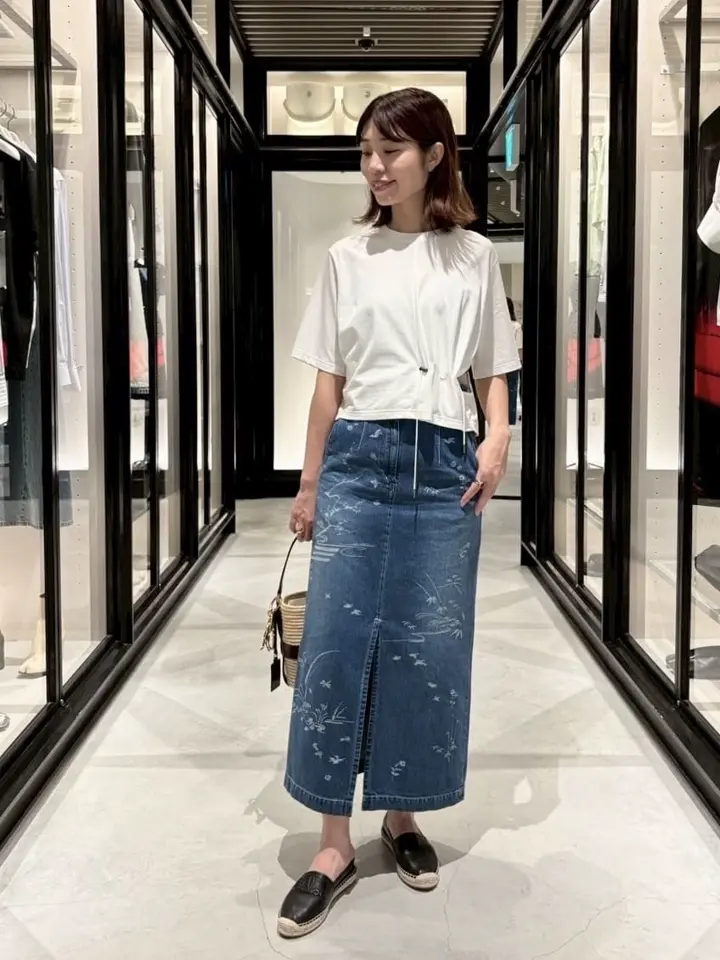 Mame Kurogouchi(マメ クロゴウチ)】 Nature Pattern Jacquard Denim