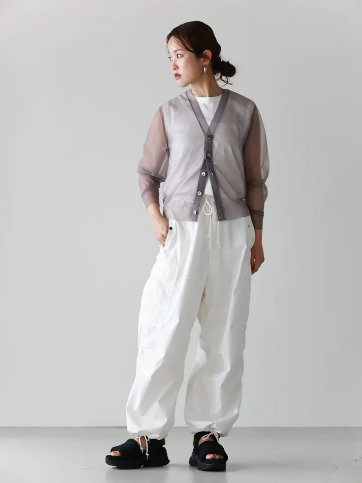 HYKE(ハイク)】 SHEER SWEATER CARDIGAN｜PARIGOT ONLINE