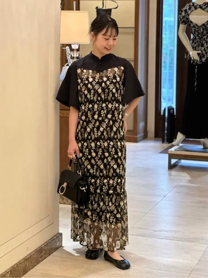 LOKITHO(ロキト)】 FLOWER EMB TIERED DRESS｜PARIGOT ONLINE（パリゴ